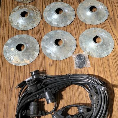 Lot 92: Aluminum Metal Shade String Lights #3