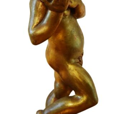 Frederick Cooper Rococo Cherub Sculpture Figurine 1950's Mid Century Rococo