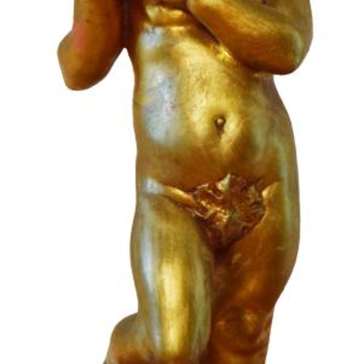 Frederick Cooper Rococo Cherub Sculpture Figurine 1950's Mid Century Rococo