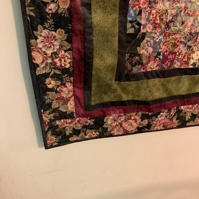 Lot 14 - Handmade Quilt with Hanger 