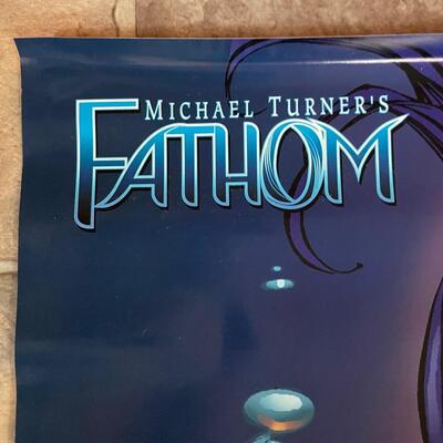 1998 â€œASPEN MATTHEWSâ€ POSTER - FROM COMIC BOOK â€œFATHOMâ€ BY MICHAEL TURNER