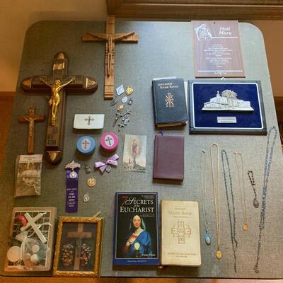 Lot 20 - Crucifixes, Rosary Beads and Prayer Books
