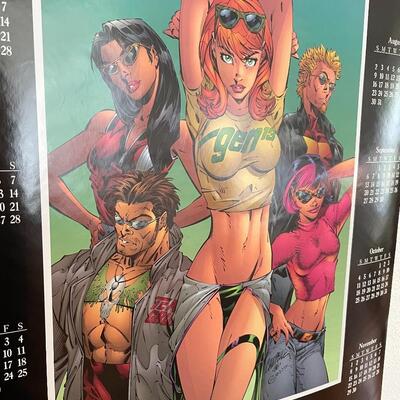 1998 â€œGEN 13â€ COMIC CALENDAR POSTER