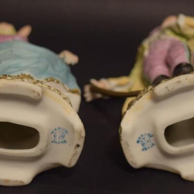 Pair of Vintage Figurines Made in Japan 7.5" Tall