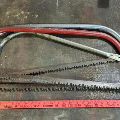 Lot 123: (2) Vintage Large Garden Hand Saws