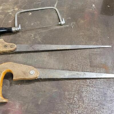 Lot 124: (3) Assorted Small Hand Saws 