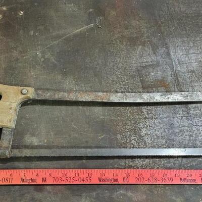 Lot 125: (2) Vintage Large Hand Saws