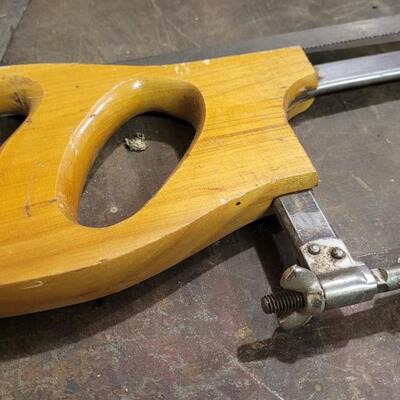 Lot 125: (2) Vintage Large Hand Saws