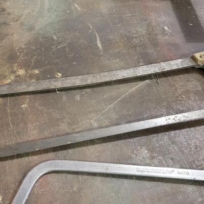 Lot 125: (2) Vintage Large Hand Saws