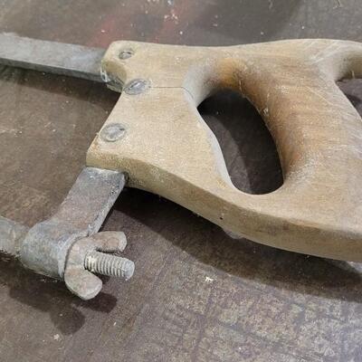 Lot 125: (2) Vintage Large Hand Saws