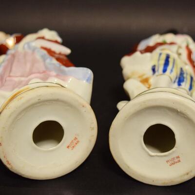 Pair of Vintage Figurines Victorian Couple 8" Tall