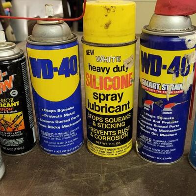 Lot 126: Assortment of Auto / Home Spray Lubricants 50%+