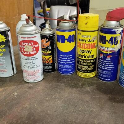 Lot 126: Assortment of Auto / Home Spray Lubricants 50%+