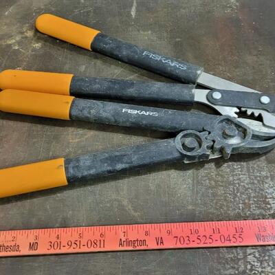 Lot 130: (2) FISKARS Garden Trimming Shears 