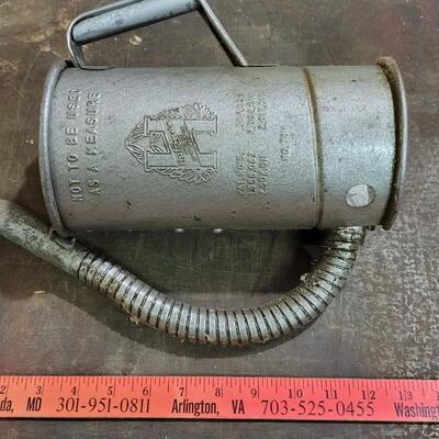 Lot 133: Vintage HUFFMAN Metal Spout Can 
