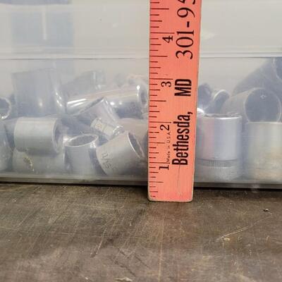 Lot 135: Assortment of Various Size/Maker Sockets 