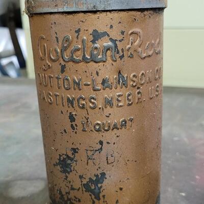 Lot 137: (2) Vintage Oil Cans by Golden Rod