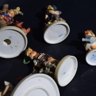 Collection of Hummel Figurines Set of Various Sizes and Hallmarks