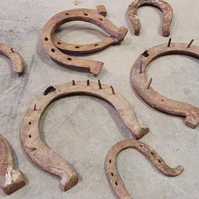 Lot 143: Assortment of Vintage Horseshoes 