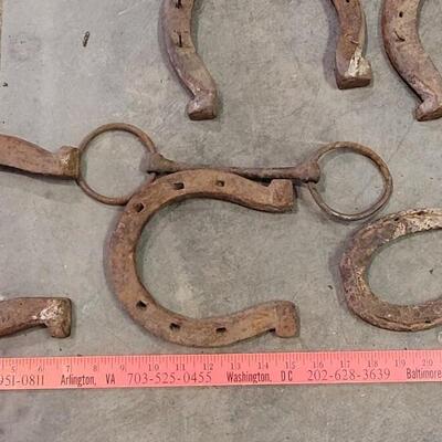 Lot 143: Assortment of Vintage Horseshoes 