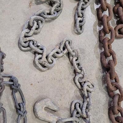 Lot 159: Assorted Metal Chain Link Sections 
