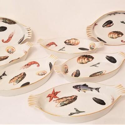 Lot #93  Set of 8 Vintage Seafood Ramekins