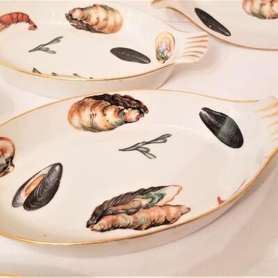 Lot #93  Set of 8 Vintage Seafood Ramekins
