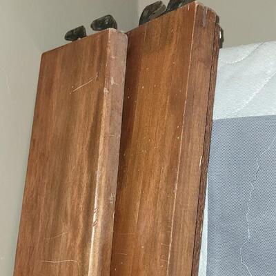 Lot 180: Full Size Bed with Casters & Box Spring
