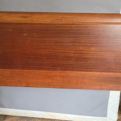Lot 180: Full Size Bed with Casters & Box Spring