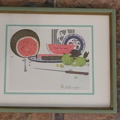 Lot 183: Still Life Print by Cunningham 