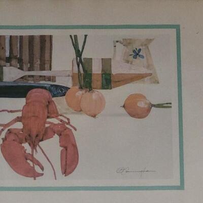 Lot 184: Still Life Print by Cunningham 