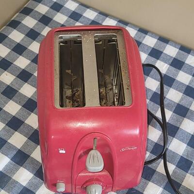 Lot 190: Red Sunbeam Toaster