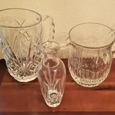 Lot #106  Three Piece Crystal Lot