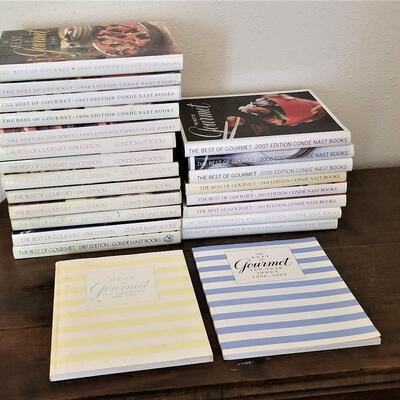 Lot #108  Lot of Best of Gourmet Magazine Hardbacks 1986-2007 with indexes