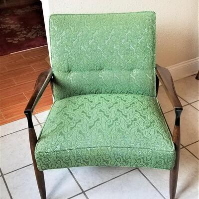 Lot #109  Mid Century Modern Chair - original upholstery