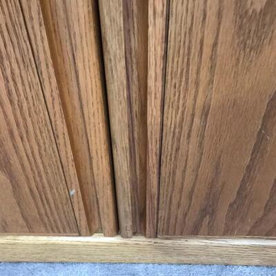 3 PC WEST OAK FURNITURE  MEDIA UNITS