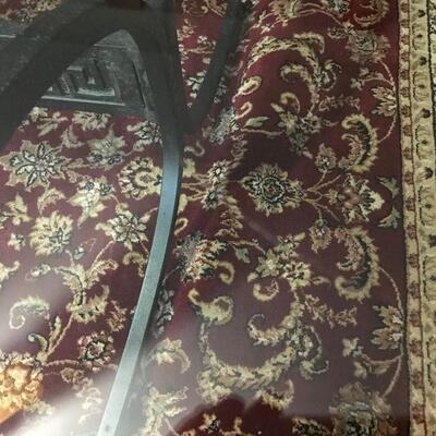 IRON AND GLASS COFFEE TABLE SET