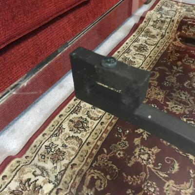 IRON AND GLASS COFFEE TABLE SET