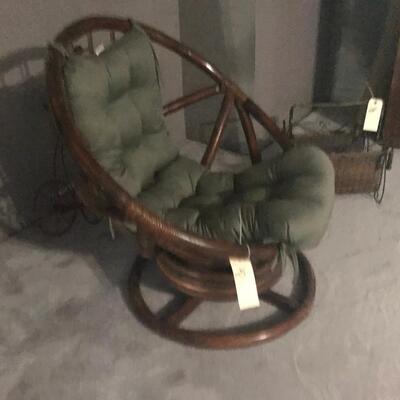 WICKER BUCKET CHAIR