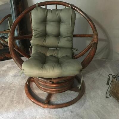 WICKER BUCKET CHAIR