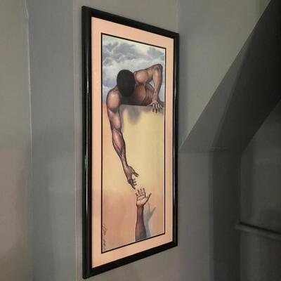 HELPING HAND FRAMED PRINT
