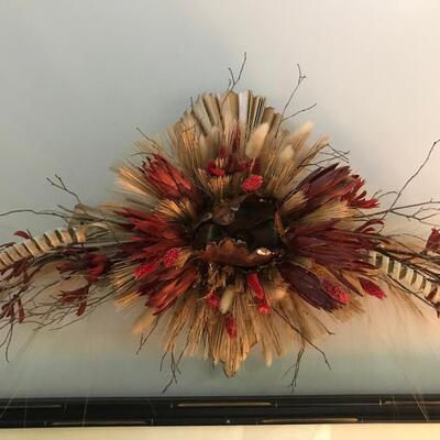 4 PC FAUX AUTUMN LEAF DECO
