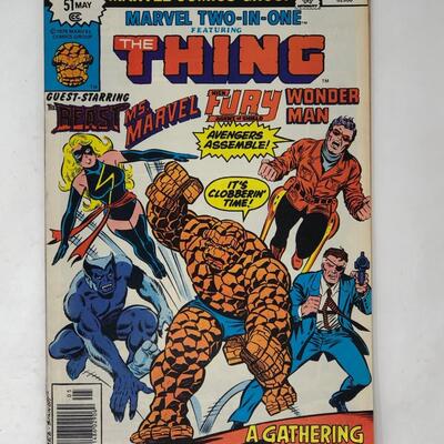MARVEL TWO IN ONE, The THING BEAST MS MARVEL FURY WONDER MAN
