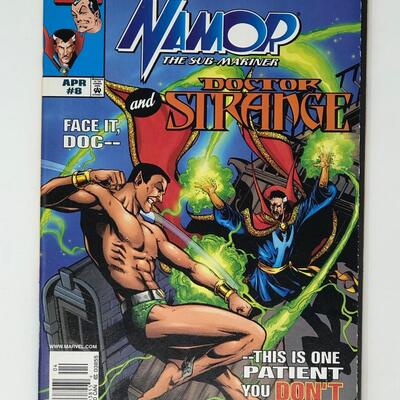 MARVEL no 8 TEAM UP STARRING NAMOR the sub mariner and doctor strange no 8 