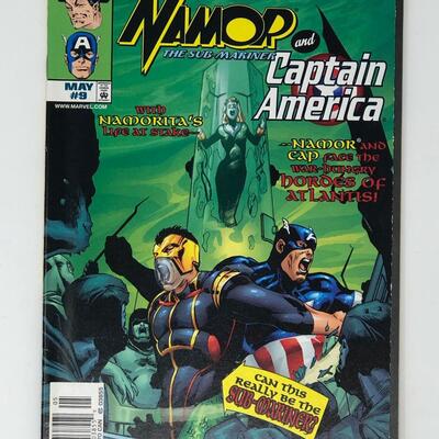 MARVEL MARVEL TEAM UP 9 namor and capt america