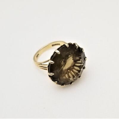 Lot #111   Vintage 10kt Gold Cocktail Ring - sz 7