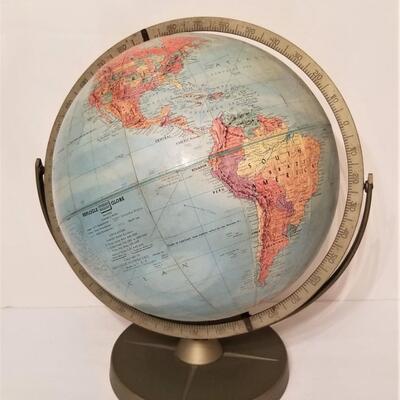 Lot #112  Vintage Replogle Stereo Relief ogle Globe, pre-1958