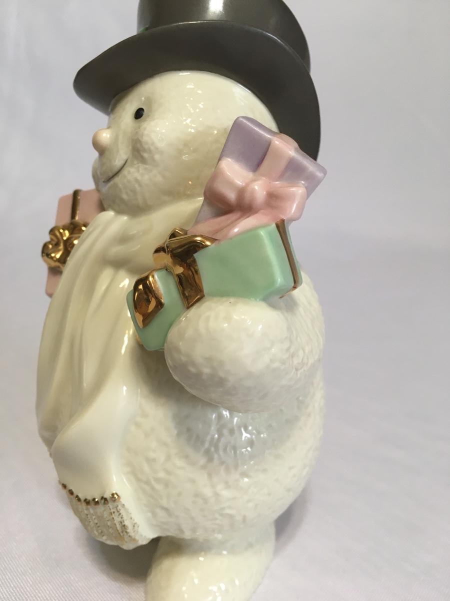 Lenox Porcelain Snowman Special Delivery 6015085