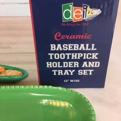 Baseball snack tray