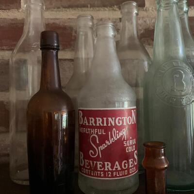 Lot 038:Antique/Vintage Blob Top Local Bottles: NJ Bottling Co. Camden NJ, Kayo Chocolate, Sharp & Domme & More